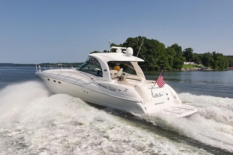Slide: The Image of 2003 Sea Ray 500 Sundancer underway - 59