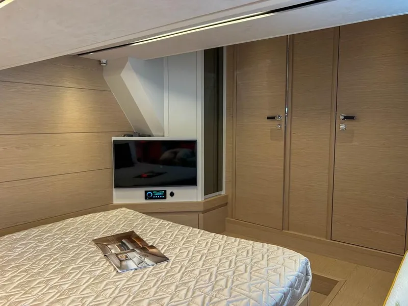 Slide: The Image of Luxurious cabin interior of 2024 Solaris Power 52 Open yacht with modern amenities. - 32