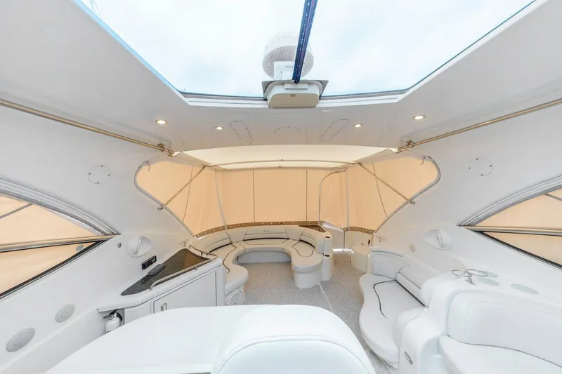 Slide: The Image of Luxurious interior of 2007 Cruisers Yachts 560 Express with elegant seating and modern design. - 35