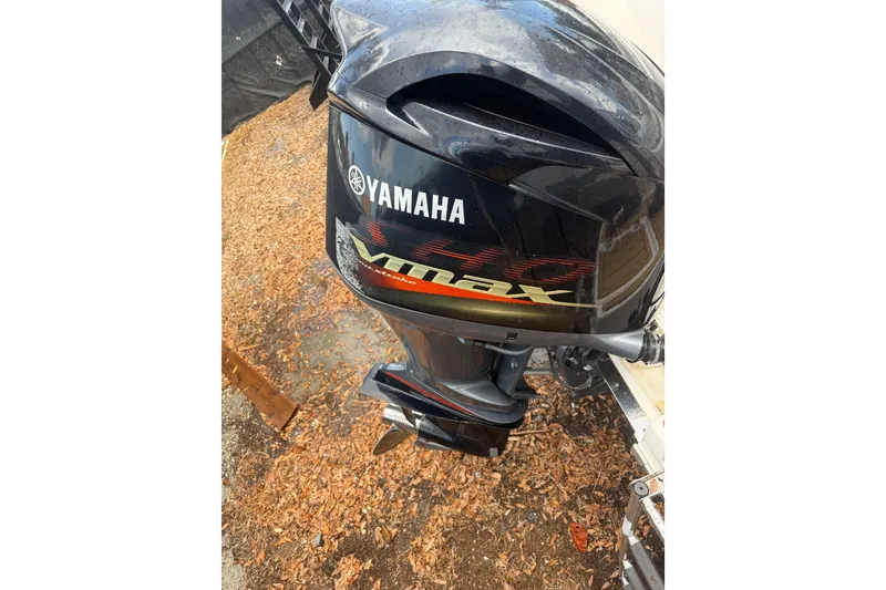 Slide: The Image of Yamaha VMAX outboard motor on 2017 Robalo R222 Center Console boat. - 21