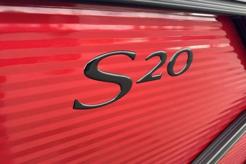 Slide: The Image of Red Bennington S Quad Bench 20 SSR 2027 with "S20" emblem detail. - 2
