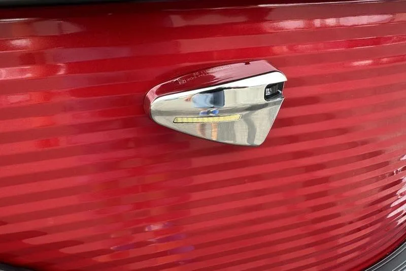 Slide: The Image of Red Bennington S Quad Bench 20 SSR 2027 with sleek chrome detail. - 32