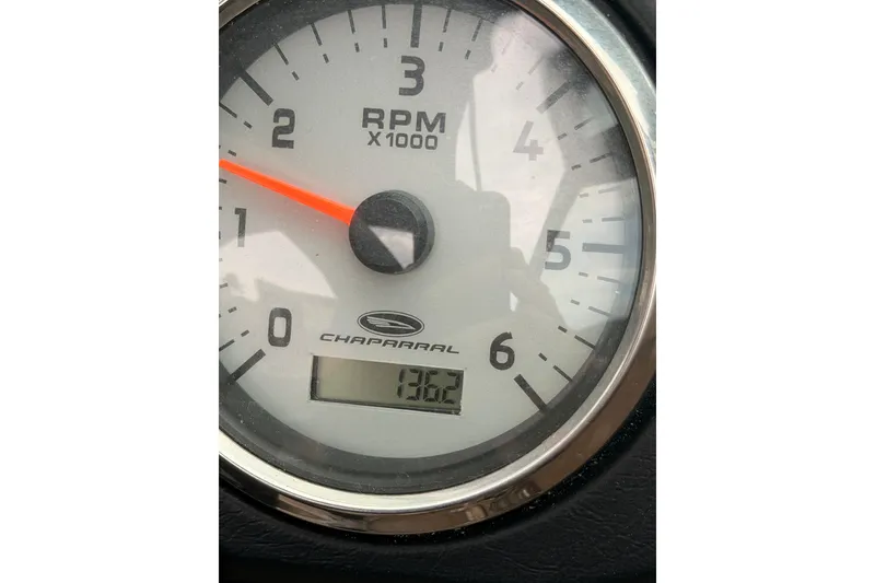 Slide: The Image of Tachometer of 2012 Chaparral 216 SSi showing RPM and digital display. - 26