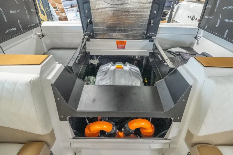 Slide: The Image of Engine compartment of 2026 Tigé Z3 boat, showcasing modern design and components. - 32