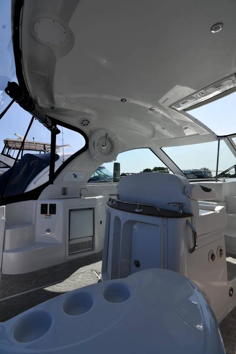 Slide: The Image of 2010 Cruisers Yachts 390 Sports Coupe interior with sleek design and modern amenities. - 23