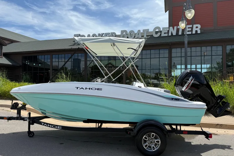 The Image of 2026 Tahoe T16 boat with Mercury engine at Tracker Boat Center. - 0