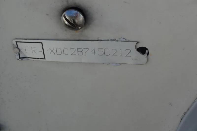 Slide: The Image of Hull identification number on a 1996 Lagoon 35 CCC boat. - 31