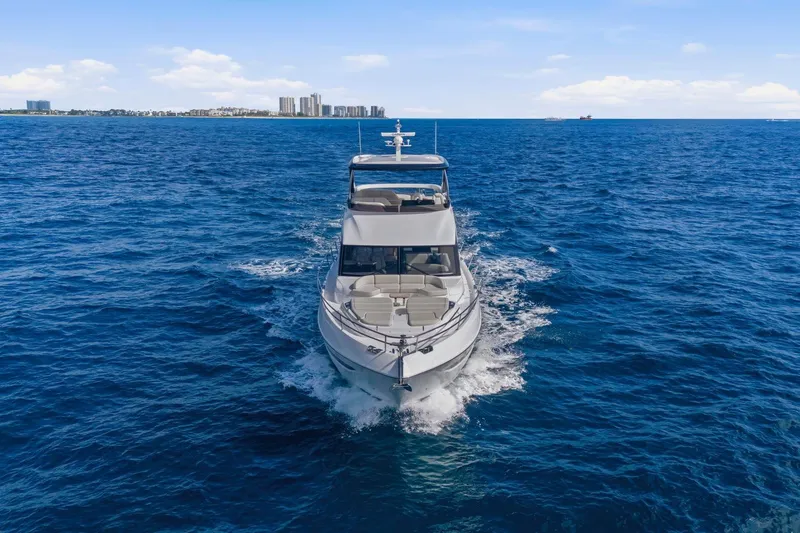 Slide: The Image of Luxury Princess F65 yacht cruising on open sea, 2026 model. - 3
