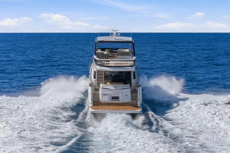 Slide: The Image of Luxury Princess F65 yacht cruising on open sea, 2026 model. - 7