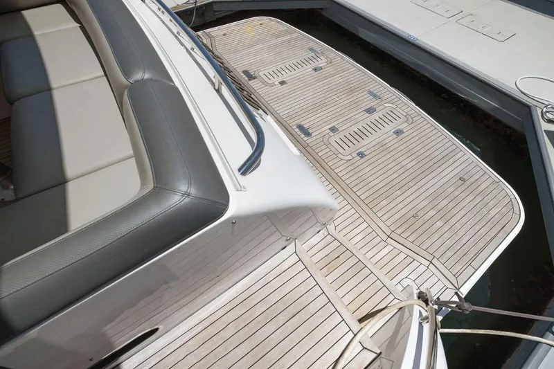 Slide: The Image of Luxury seating and deck of 2015 Princess 60 Flybridge Motor Yacht. - 6