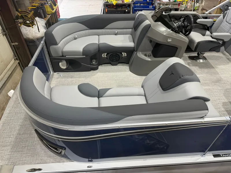 Slide: The Image of Tahoe LTZ 2385 Quad Lounge Shift SS & Honda 4-Stroke EFI 2026 - 2