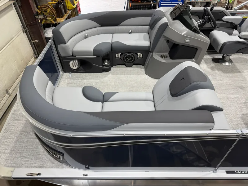 Slide: The Image of Tahoe LTZ 2385 Quad Lounge Shift SS & Honda 4-Stroke EFI 2026 - 2