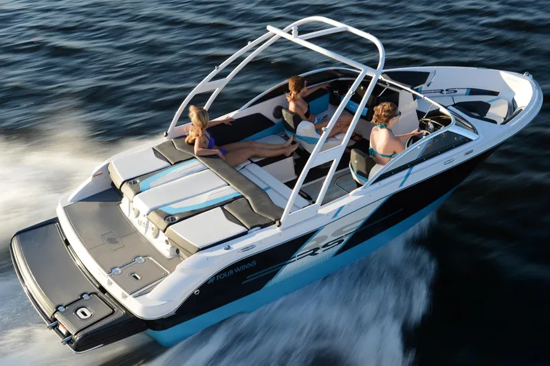 Slide: The Image of Manufacturer Provided Image: 2016 Four Winns H200RS speedboat cruising with passengers on a sunny day. - 7