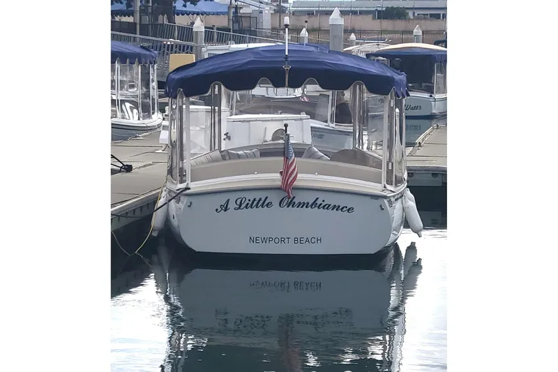 Slide: The Image of 2008 Duffy Snug Harbor 18 boat docked at Newport Beach marina. - 11