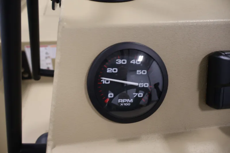 Slide: The Image of Tachometer on 2027 Lowe Roughneck RX1860 Tunnel Jet boat dashboard, displaying RPM. - 18