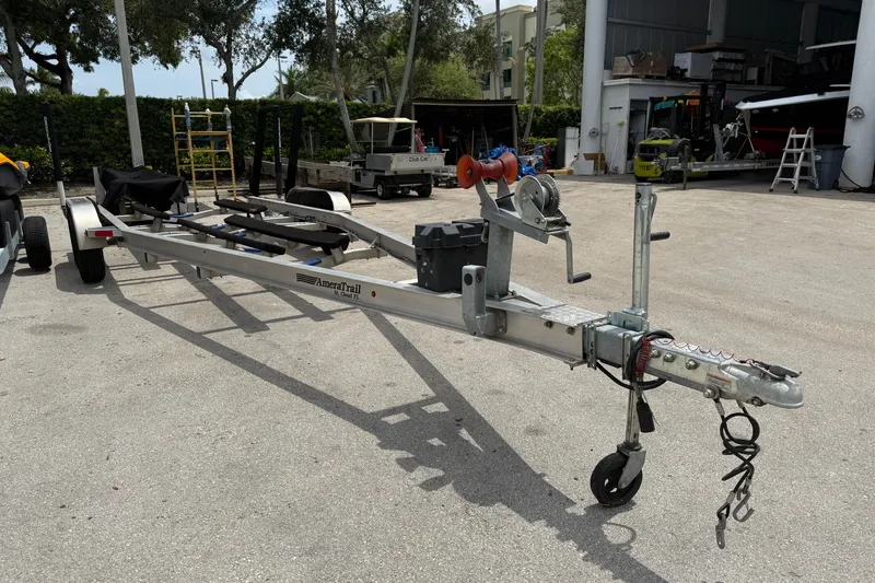 Slide: The Image of Trailer for 2017 Yellowfin 24 Bay CE boat, parked outdoors. - 101