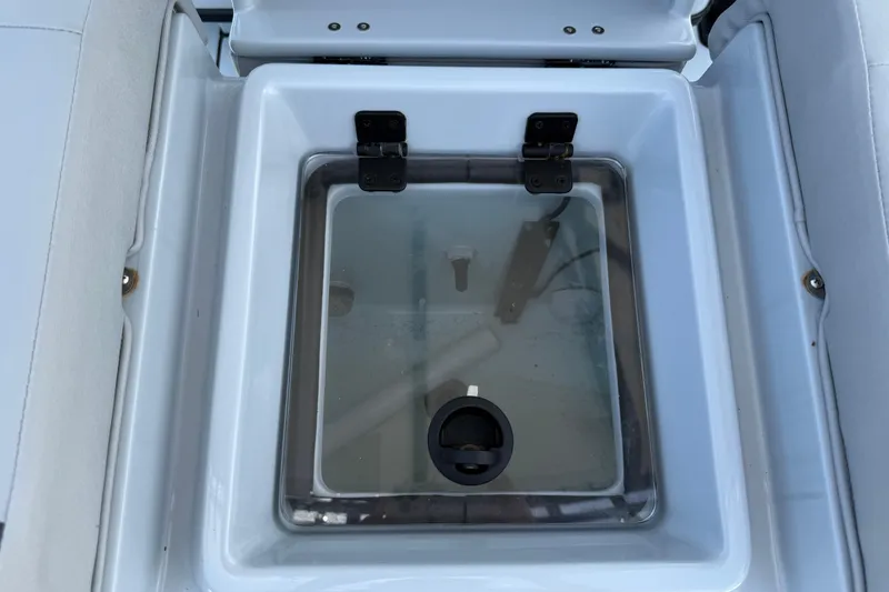 Slide: The Image of Livewell compartment on a 2017 Yellowfin 24 Bay CE boat. - 54
