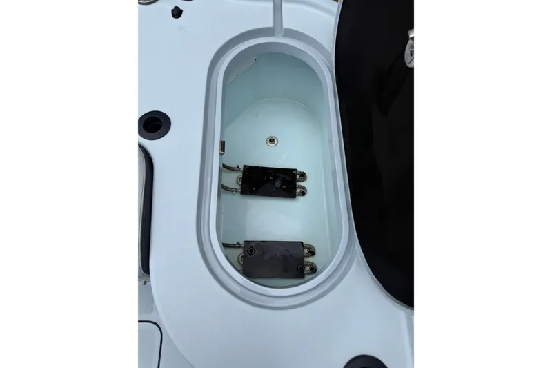 Slide: The Image of 2017 Yellowfin 24 Bay CE boat compartment interior view. - 91