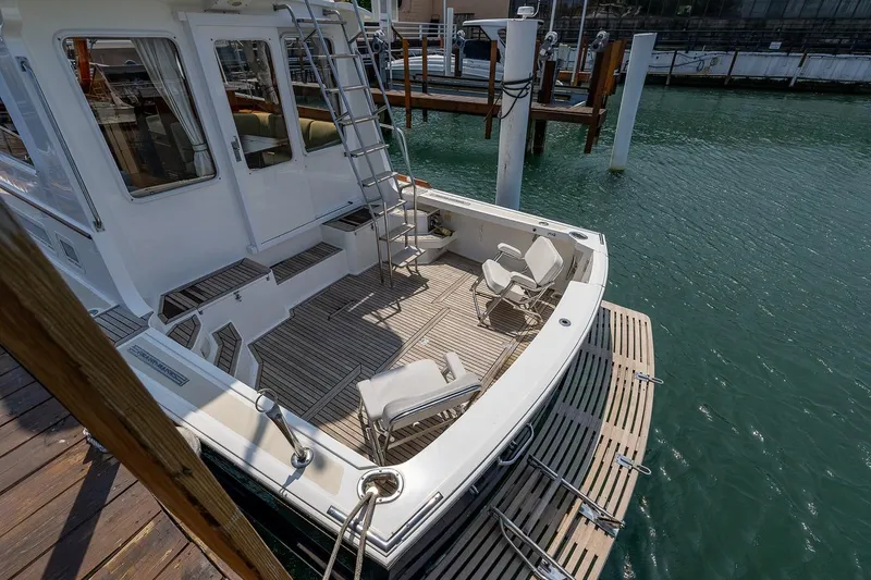 Slide: The Image of Swim platform and transom door. Doors to main salon - 29