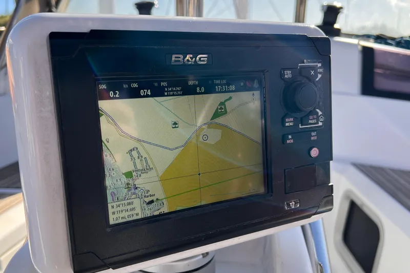 Slide: The Image of Navigation system on a 2015 Jeanneau Sun Odyssey 379 sailboat. - 17