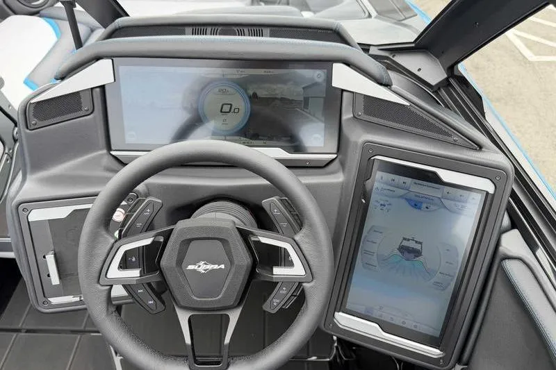 Slide: The Image of 2026 Supra SA dashboard with advanced digital displays and modern steering wheel design. - 17