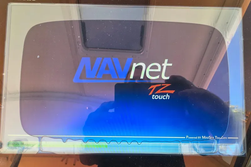 Slide: The Image of NAVnet TZtouch display on 2004 Tiara Yachts 4000 Express. - 26