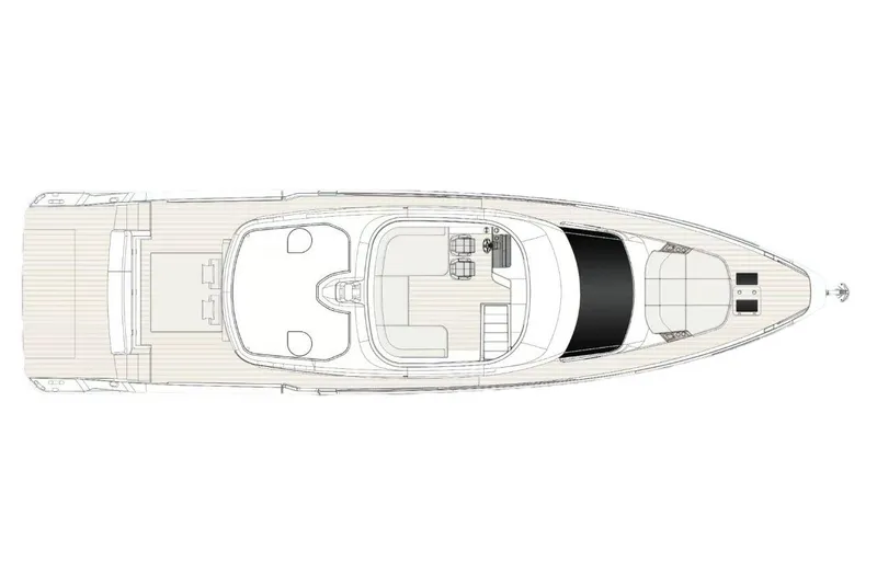 Slide: The Image of Manufacturer Provided Image: Top view layout of 2025 Azimut Seadeck 7 luxury yacht design. - 6