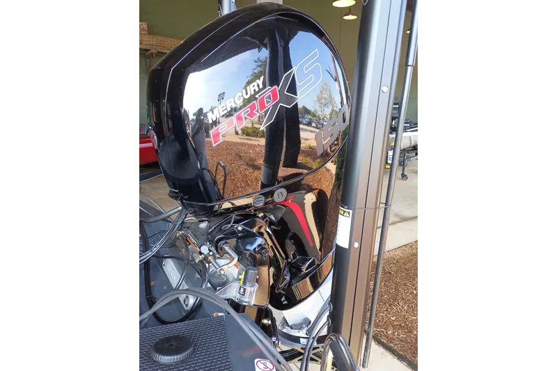 Slide: The Image of 2026 Ranger RT198P boat with Mercury Pro XS outboard motor. - 6