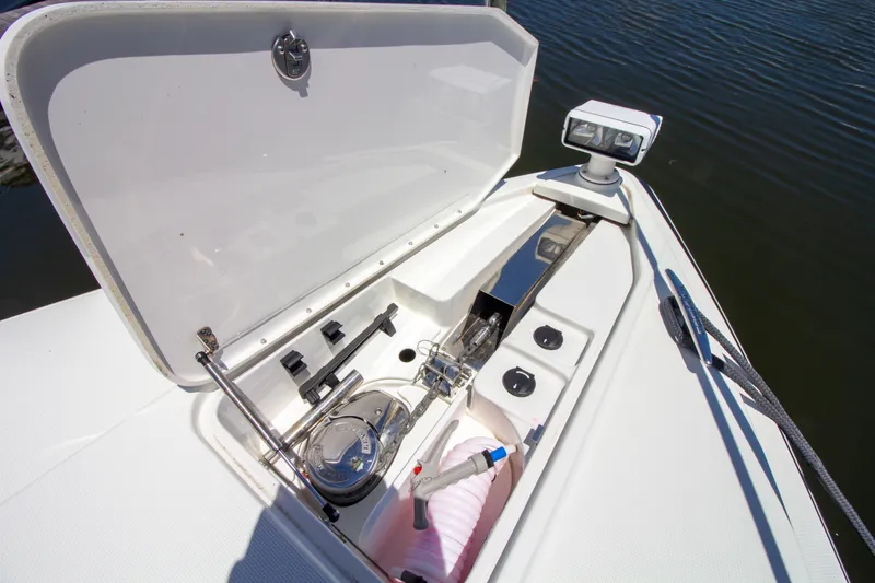 Slide: The Image of 2016 Formula 40 Performance Cruiser anchor compartment and spotlight. - 35