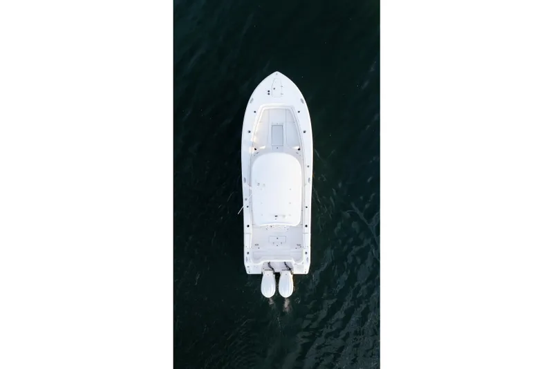 Slide: The Image of Aerial view of 2027 Sea Hunt Ultra 275 SE boat on water. - 33
