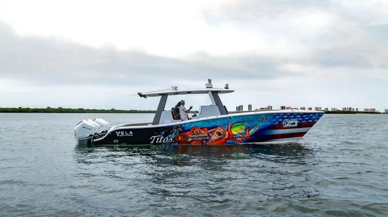 The Image of A 2021 Custom 368 Center Console boat on the water. - 0