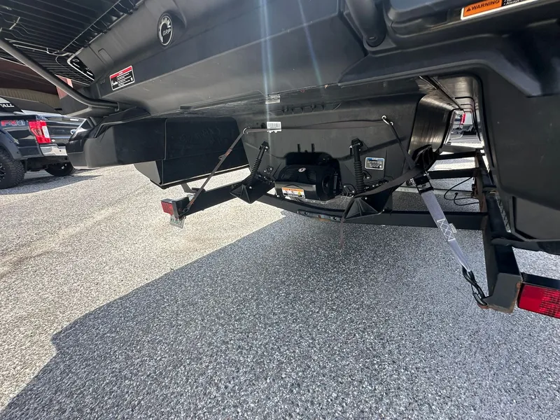 Slide: The Image of Underside of a 2023 Sea-Doo 21 SWITCH SPORT on a trailer. - 12
