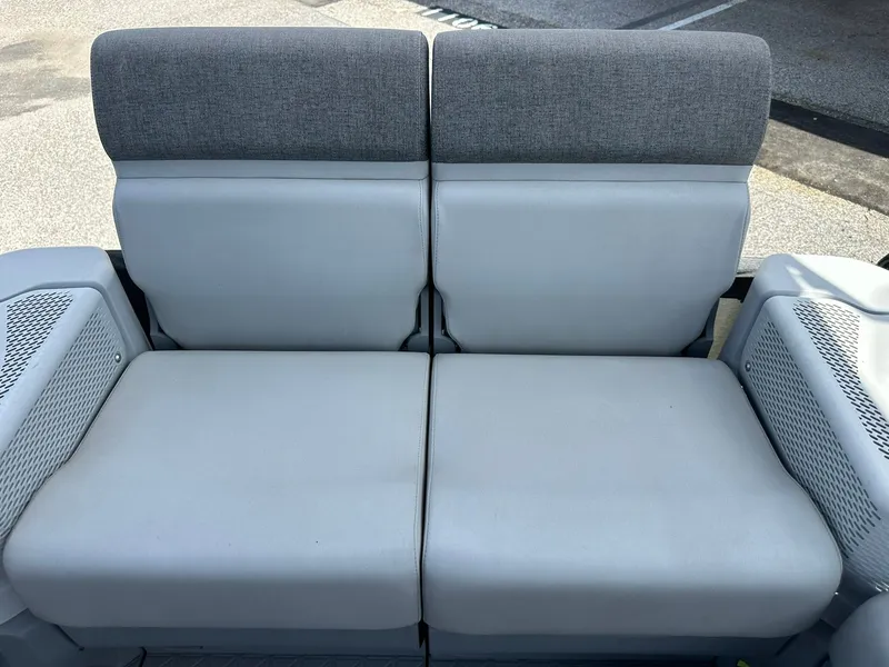 Slide: The Image of Rear seat of a Sea-Doo 21 SWITCH SPORT with gray upholstery. - 15