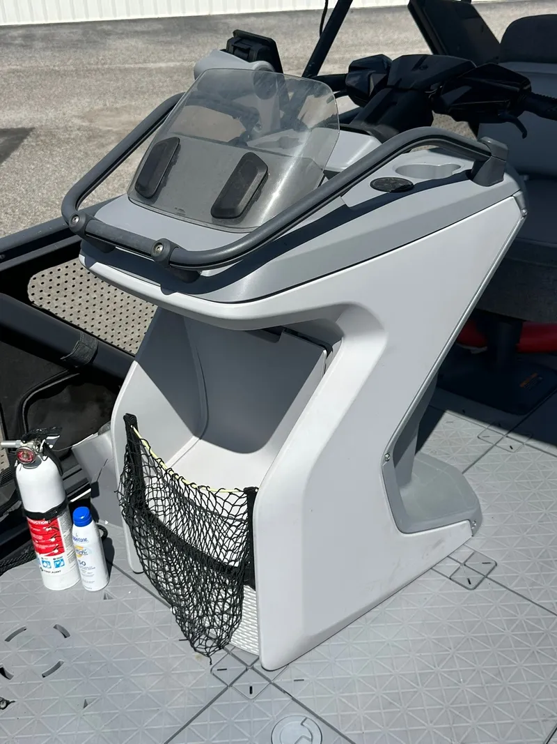 Slide: The Image of The image shows the helm of a 2023 Sea-Doo 21 SWITCH SPORT. - 45