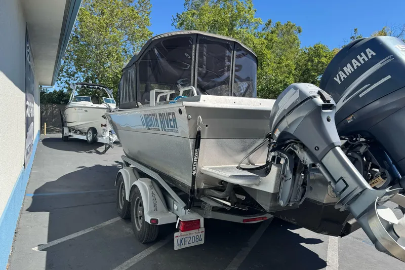 Slide: The Image of 2011 North River 21' Seahawk boat with Yamaha outboard motor on trailer. - 5