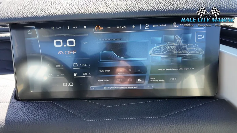 Slide: The Image of The image shows a modern digital dashboard with various gauges and controls. - 40
