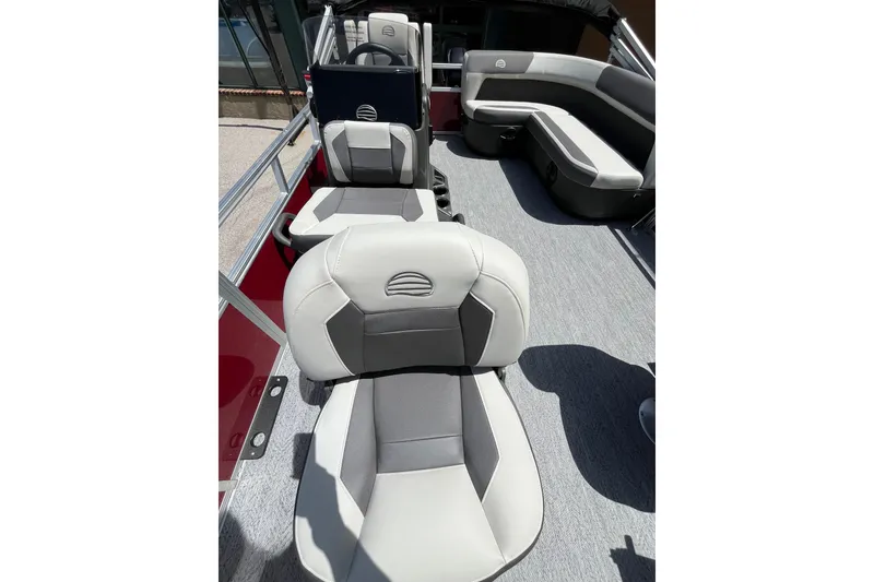 Slide: The Image of 2026 Sun Tracker Bass Buggy 16 XL Select interior with comfortable seating and modern design. - 4