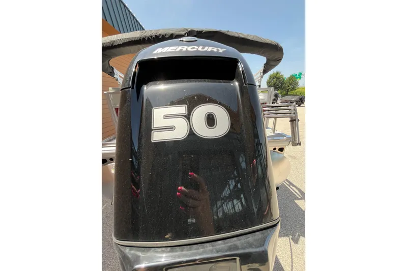 Slide: The Image of 2026 Sun Tracker Bass Buggy 16 XL Select with Mercury 50 HP engine. - 8