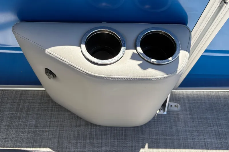 Slide: The Image of Cup holders on 2026 Sun Tracker Party Barge 22 XP3, featuring sleek design and functionality. - 27