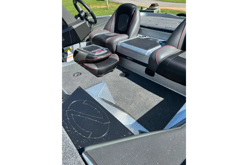 Slide: The Image of 2025 Ranger Z518 Cup-Equipped boat interior with sleek seating and modern design. - 95