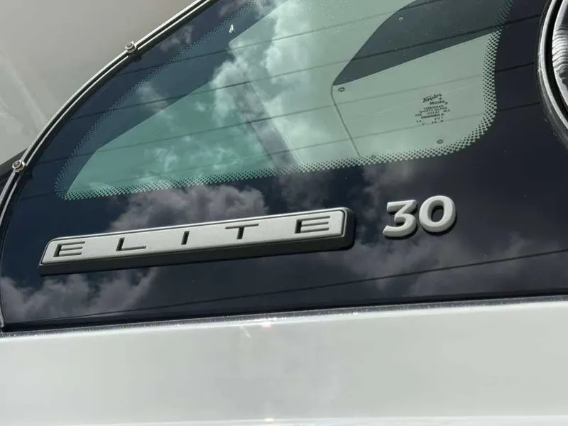 Slide: The Image of Close-up of the 2026 Monterey Elite 30 OB with a shiny nameplate. - 5