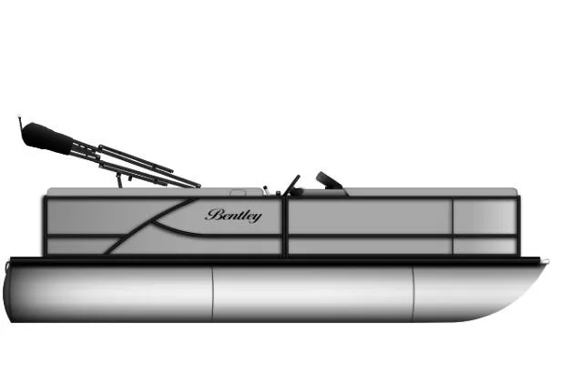 The Image of 2026 Bentley Pontoons LE 200 CR, sleek design, side view, modern pontoon boat. - 1