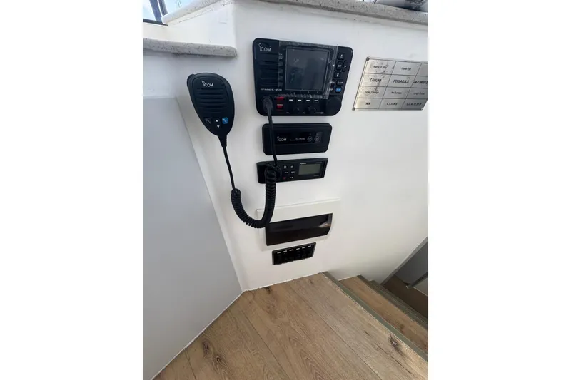 Slide: The Image of Control panel of 2023 Schionning Arrow 1280S yacht with communication equipment. - 18