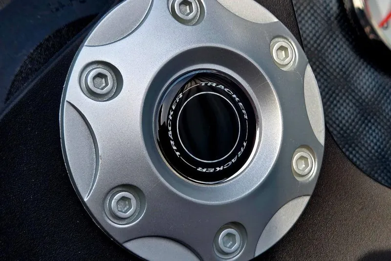 Slide: The Image of Close-up of 2026 Tracker Bass Tracker Classic XL wheel hub design. - 34