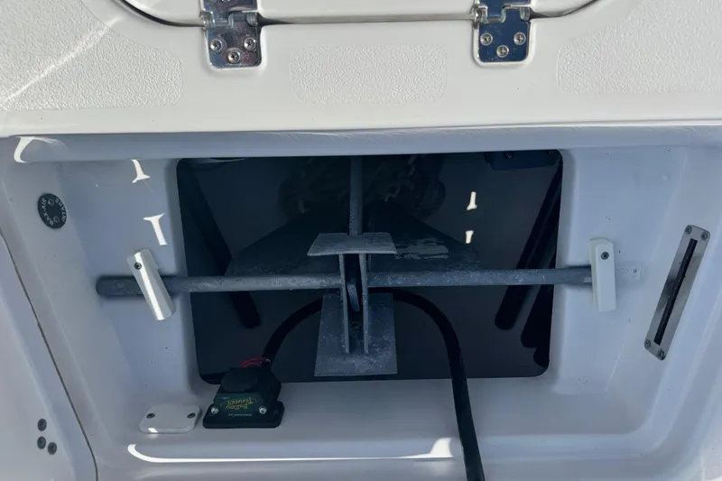 Slide: The Image of Anchor storage compartment on a 2021 Sportsman Masters 267 Bay Boat. - 34