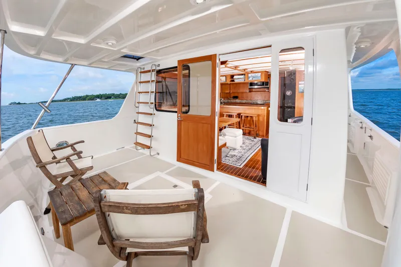 Slide: The Image of 2016 DeFever Euro 52 with open cabin and ocean view. - 39