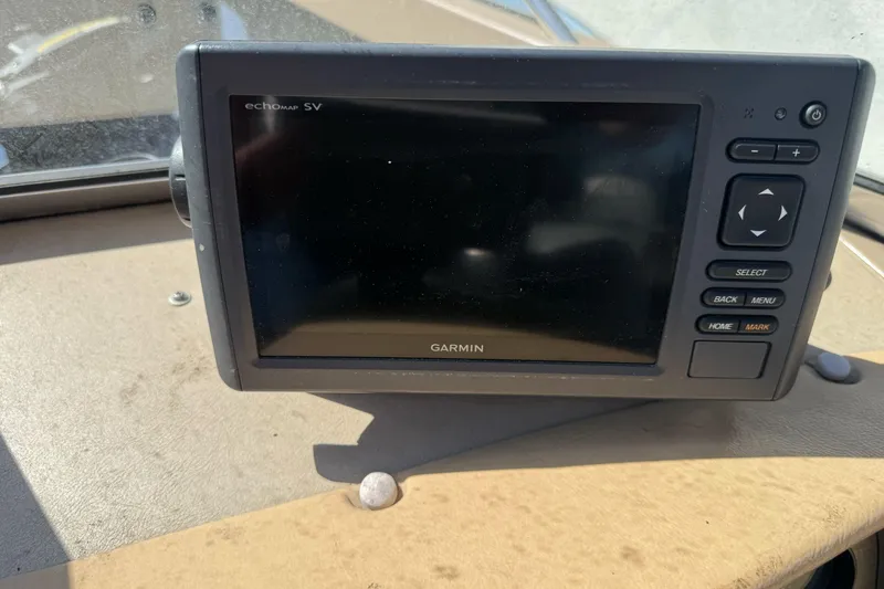 Slide: The Image of Garmin echoMAP SV on 1998 Lund 1700 Pro Sport boat dashboard. - 20