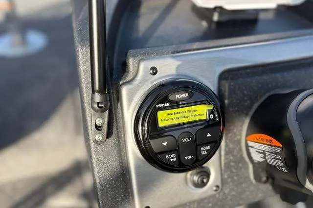 Slide: The Image of Control panel of 2026 Tracker Pro Guide V-175 WT boat, featuring enhanced version display. - 15