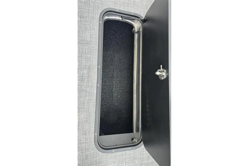 Slide: The Image of Storage compartment on 2026 Sun Tracker Party Barge 22 XP3 pontoon boat. - 95