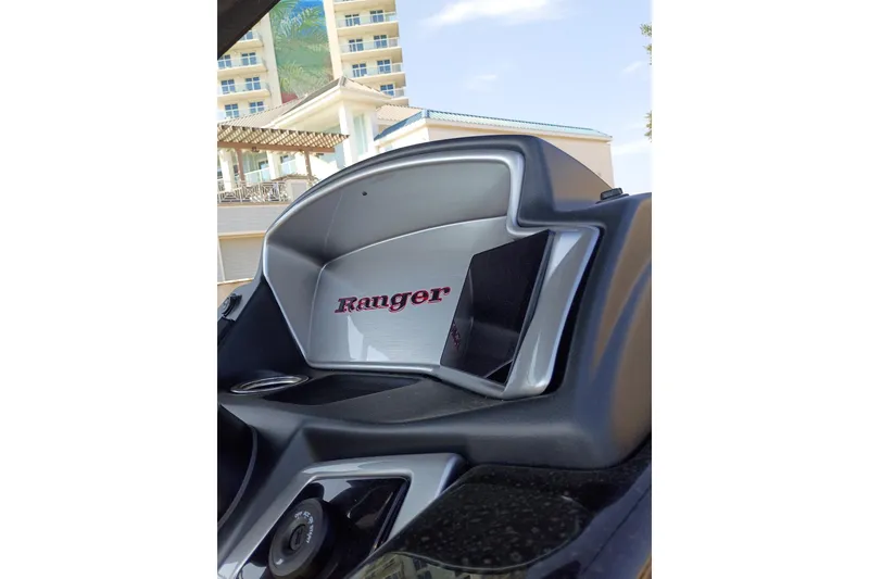 Slide: The Image of Interior view of 2026 Ranger 223F dashboard with modern design elements. - 5